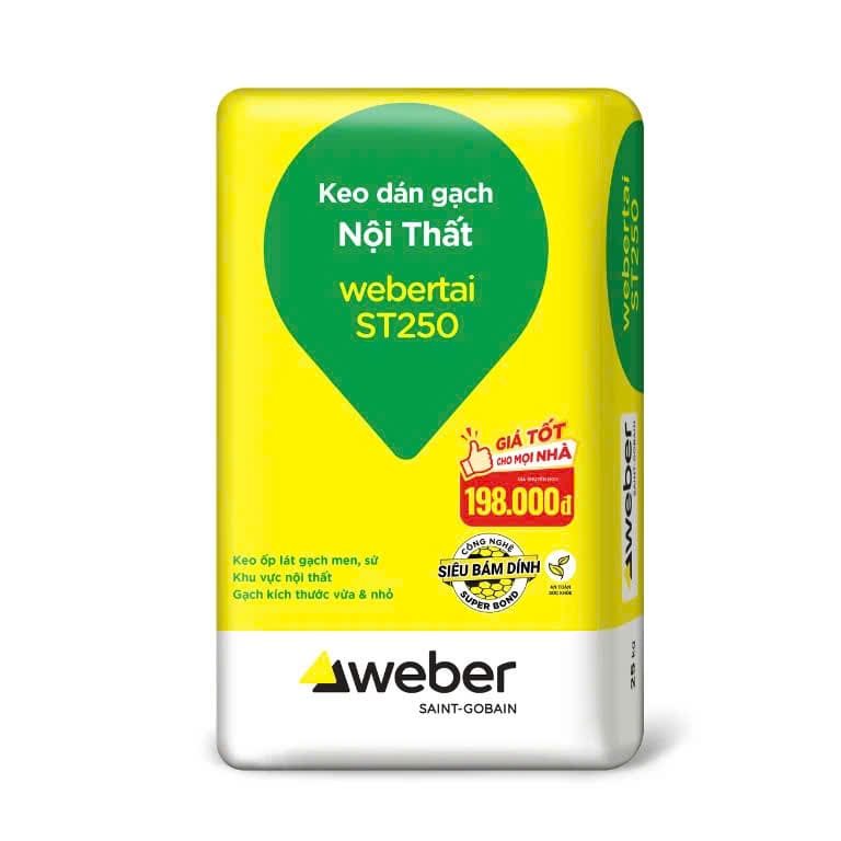 Keo Dán Gạch Nội Thất WEBERTAI ST250