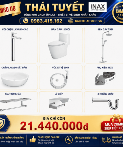 Combo thiết bị vệ sinh Inax + Belli số 8