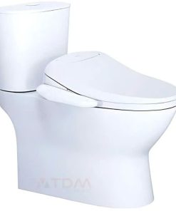 Bàn cầu hai khối nắp điện tử CAESAR mã CD1320+TAF512H