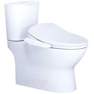 Bàn cầu hai khối nắp điện tử CAESAR mã CD1320+TAF512H