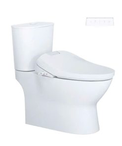 Bàn cầu hai khối nắp điện tử CAESAR mã CD1320+TAF610H