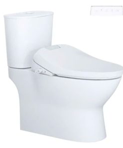 Bàn cầu hai khối nắp điện tử CAESAR mã CD1320+TAF610H