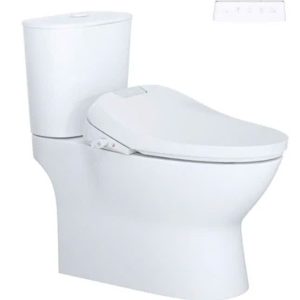 Bàn cầu hai khối nắp điện tử CAESAR mã CD1320+TAF610H