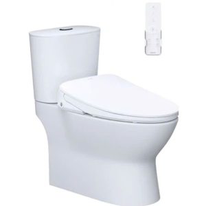 Bàn cầu hai khối nắp điện tử CAESAR mã CD1320+TAF710H