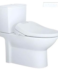 Bàn cầu hai khối nắp điện tử CAESAR mã CD1340+TAF610H