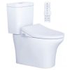 Bàn cầu hai khối nắp điện tử CAESAR mã CD1341+TAF512H