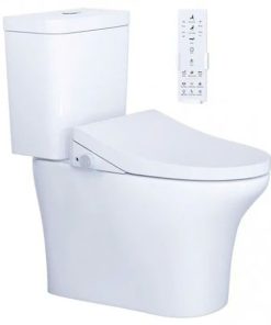 Bàn cầu hai khối nắp điện tử CAESAR mã CD1341+TAF512H
