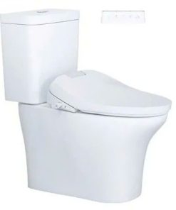 Bàn cầu hai khối nắp điện tử CAESAR mã CD1341+TAF610H