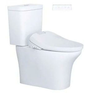 Bàn cầu hai khối nắp điện tử CAESAR mã CD1341+TAF610H