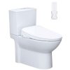 Bàn cầu hai khối nắp điện tử CAESAR mã CD1341+TAF710H