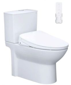 Bàn cầu hai khối nắp điện tử CAESAR mã CD1341+TAF710H