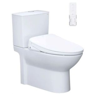 Bàn cầu hai khối nắp điện tử CAESAR mã CD1341+TAF710H
