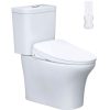 Bàn cầu hai khối nắp điện tử CAESAR mã CD1341+TAF710H