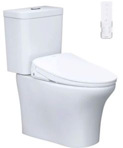 Bàn cầu hai khối nắp điện tử CAESAR mã CD1341+TAF710H