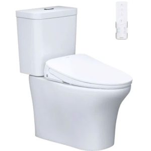 Bàn cầu hai khối nắp điện tử CAESAR mã CD1341+TAF710H