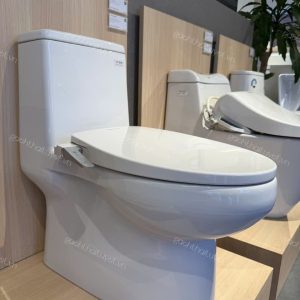 Bàn cầu một khối Cozy + Nắp rửa thông minh SLIM 3 INAX mã VF1858