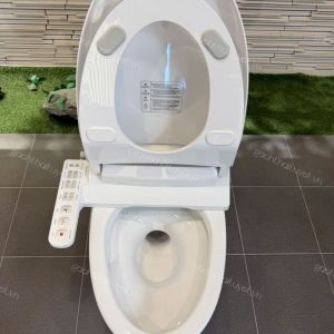 Bàn cầu một khối Dòng S400 kết hợp Nắp điện tử INAX mã AC-1032+CW-H20VN