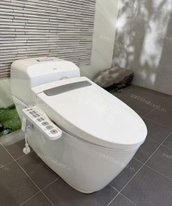 Bàn cầu một khối Dòng S400 kết hợp Nắp điện tử INAX mã AC-1032+CW-H20VN