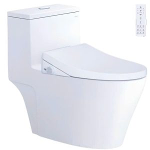 Bàn cầu một khối nắp cơ CAESAR mã C1356F+TAF512H