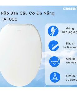 Bàn cầu một khối nắp cơ CAESAR mã C1363F+TAF512H