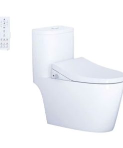 Bàn cầu một khối nắp cơ CAESAR mã C1364F+TAF512H