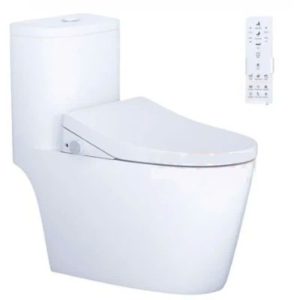 Bàn cầu một khối nắp cơ CAESAR mã C1364F+TAF512H