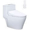 Bàn cầu một khối nắp điện tử CAESAR mã C1356F + TAF710H