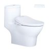 Bàn cầu một khối nắp điện tử CAESAR mã C1375F + TAF610H