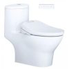 Bàn cầu một khối nắp điện tử CAESAR mã C1375F + TAF610H