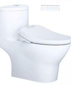 Bàn cầu một khối nắp điện tử CAESAR mã C1375F + TAF610H