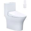 Bàn cầu một khối nắp điện tử CAESAR mã C1391F + TAF710H