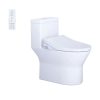 Bàn cầu một khối nắp điện tử CAESAR mã C1395F + TAF512H