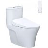 Bàn cầu một khối nắp điện tử CAESAR mã C1395F + TAF710H