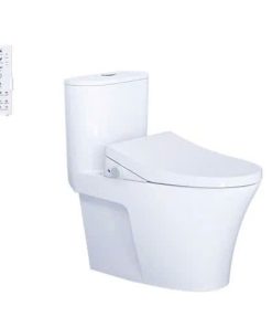 Bàn cầu một khối nắp điện tử CAESAR mã CD1340 + TAF512H