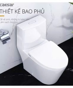 Bàn cầu một khối nắp êm CAESAR mã C1363