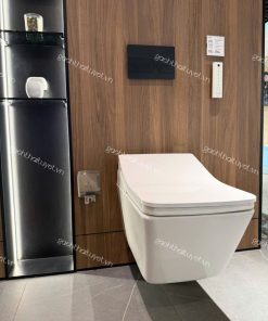 Bàn cầu treo tường Dáng vuông nắp điện tử WASHLET ToTo mã CW522EA (3)