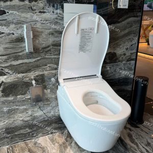 Bàn cầu treo tường dáng chữ D nắp điện tử ToTo mã CW542HME5U