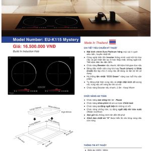 Bếp Điện Từ EUROFIRE mã EU-K115 MYSTERY