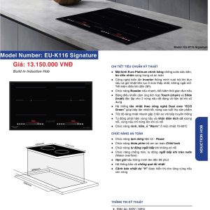 Bếp Điện Từ EUROFIRE mã EU-K116 SIGNATURE