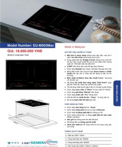 Bếp Điện Từ EUROFIRE mã EU-M003MAX
