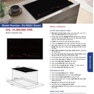 Bếp Điện Từ EUROFIRE mã EU-M822 SMART