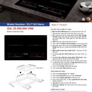 Bếp Điện Từ EUROFIRE mã EU-T183 NANO
