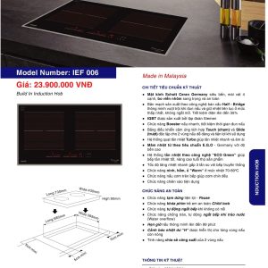 Bếp Điện Từ EUROFIRE mã IEF 006