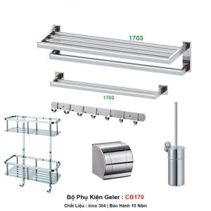 Bộ Phụ Kiện inox Geler CB170