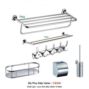 Bộ Phụ Kiện inox Geler CB340