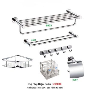 Bộ Phụ Kiện inox Geler CB890v