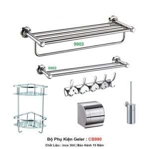 Bộ Phụ Kiện inox Geler CB990