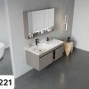 Bộ tủ chậu LAVABO 221 Chất liệu INOX