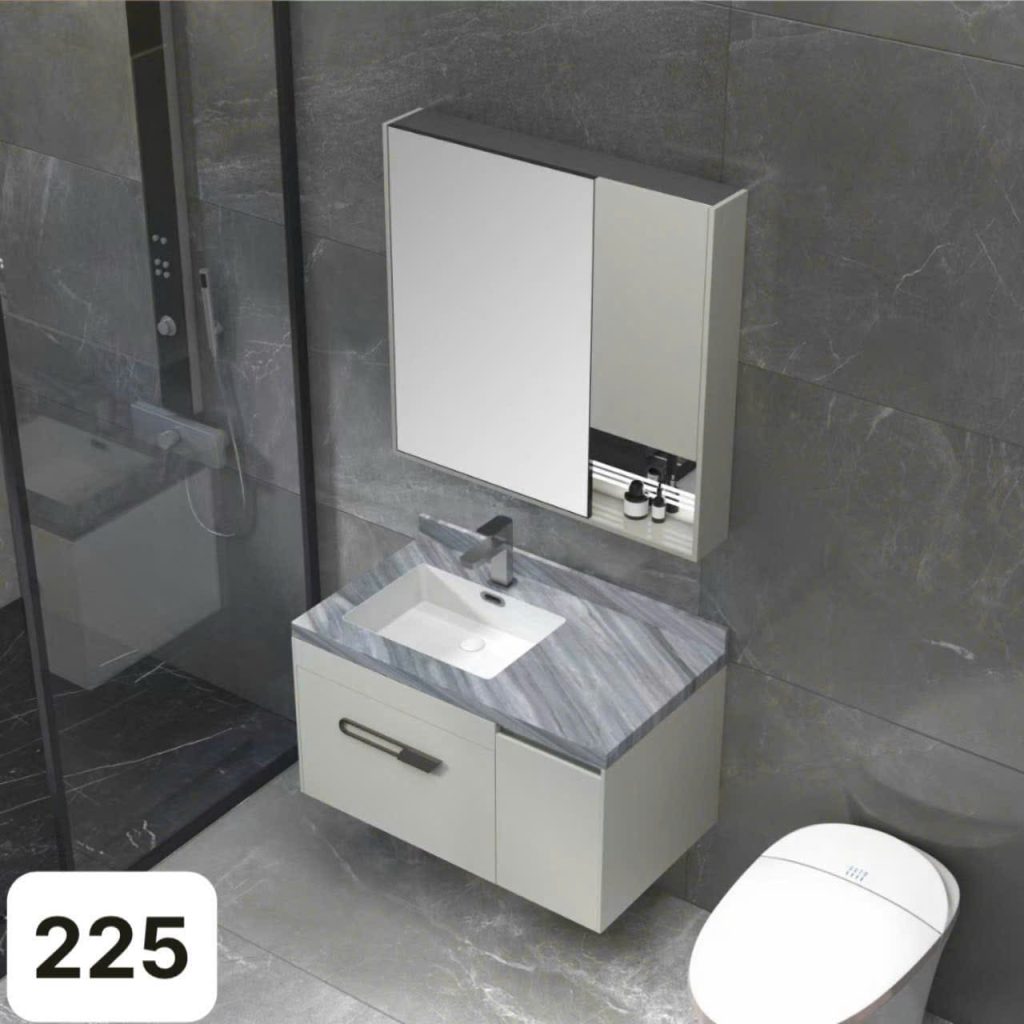 Bộ tủ chậu LAVABO 225 Chất liệu INOX