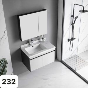 Bộ tủ chậu LAVABO 232 Chất liệu INOX